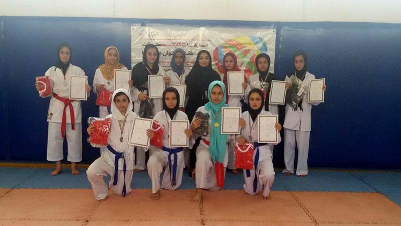 برگزاری مسابقات محلات کاراته بانوان منطقه ۱۲ شهریور ۹۵